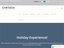 Tablet Screenshot of chrysiida-suites.com